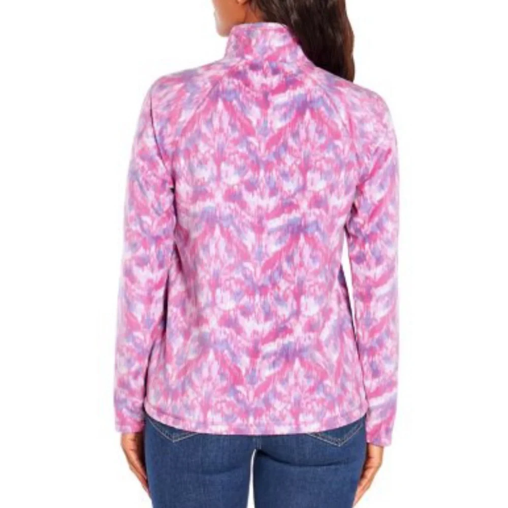 NWT Eddie Bauer Ladies Quarter Zip Polar Fleece - Picture 2 of 4